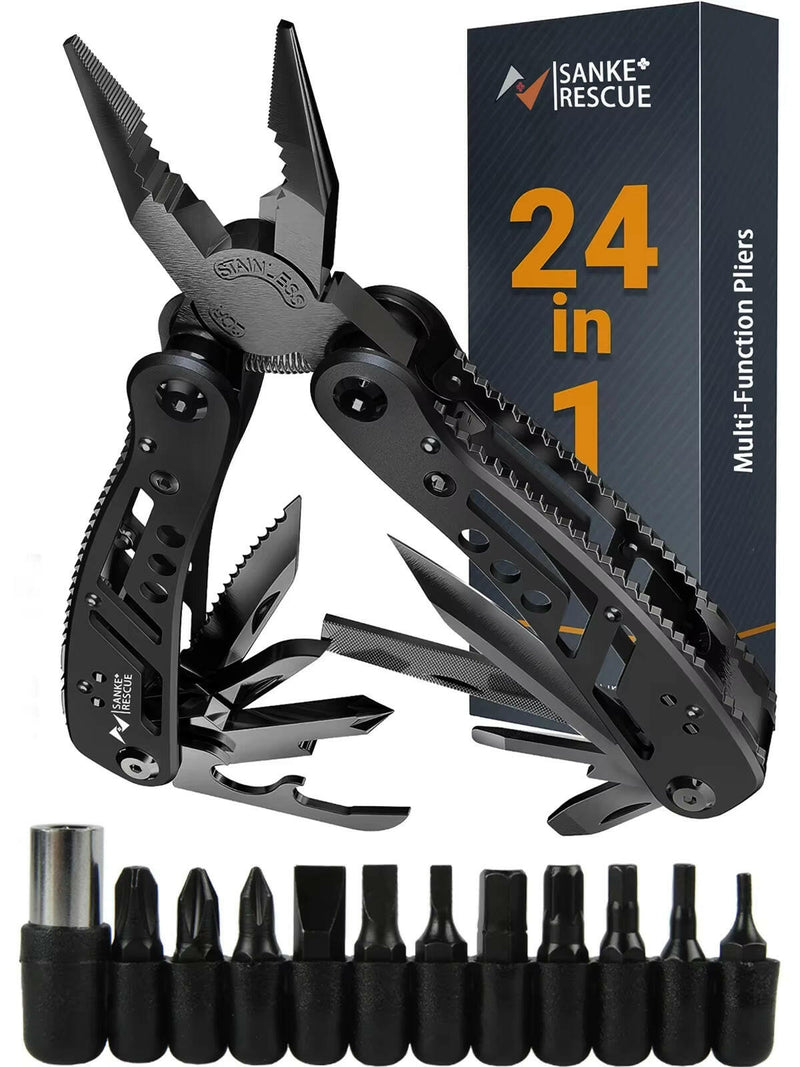 Multitool 24-In-1 Multitools Pliers with ​Professional Multi-Tool for Survival Camping and Hunting Gifts for Men Dad Hus Band