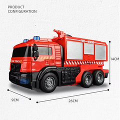 Deformation RC Car Kids Boys Toy Spray Water Remote Control Fire Truck Electric Robot Cars with Light and Sound Children Gift