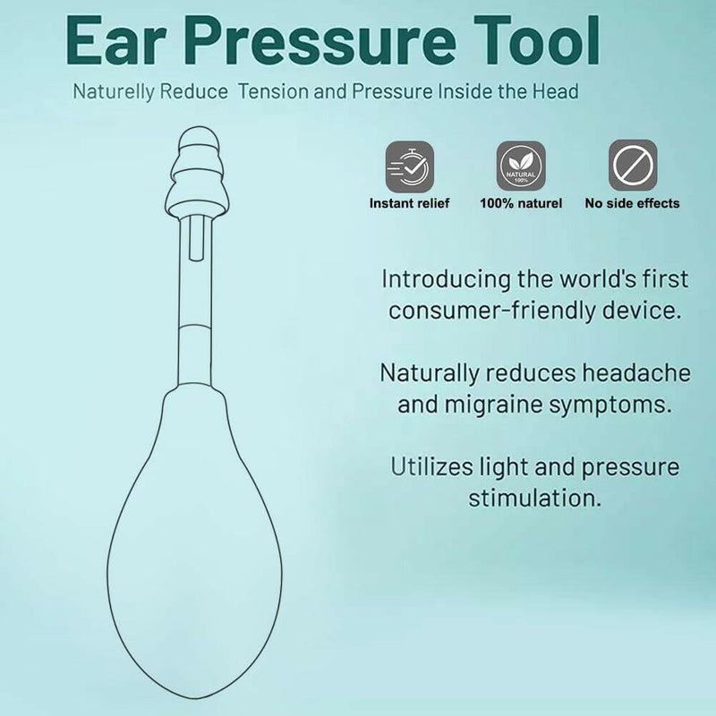 Ear Pressure Relief Suction Device, Migraine and Headache Relief Products, Airplane Ear Pressure Relief through Inner Ear Pressure Balance, Reduces Tension