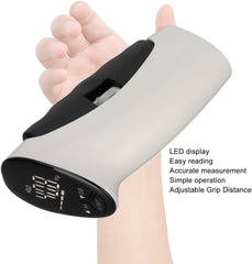 Grip Strength Trainer, Electronic Hand Dynamometer LED Display Accurate Adjustable Grip Distance Digital Hand Grip Strength Dynamometer