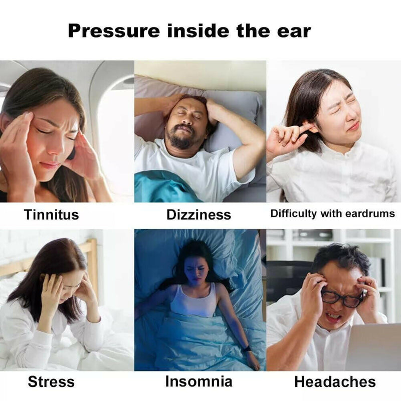 Ear Pressure Relief Suction Device, Migraine and Headache Relief Products, Airplane Ear Pressure Relief through Inner Ear Pressure Balance, Reduces Tension