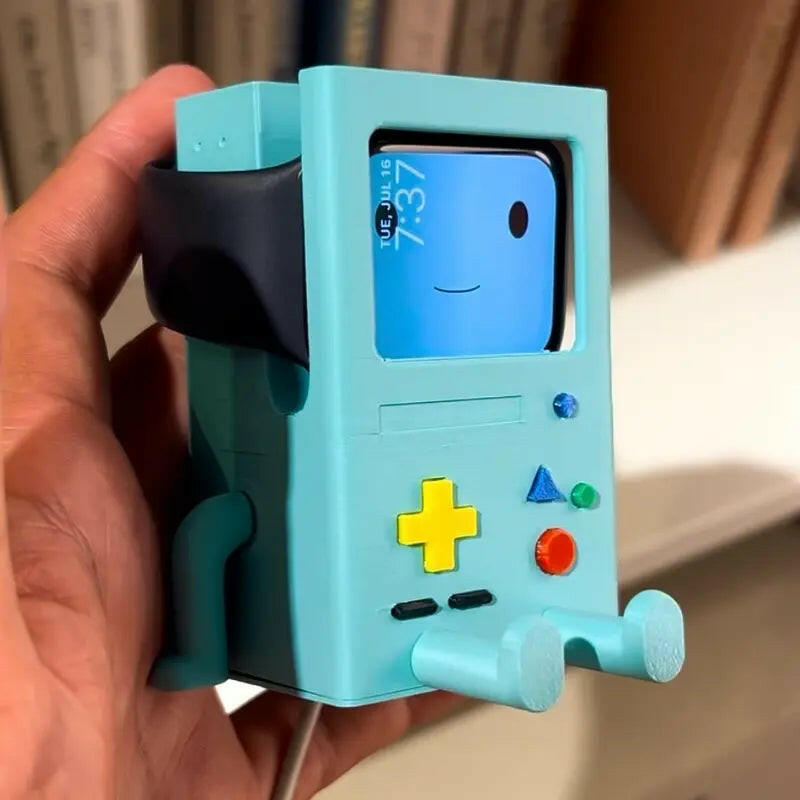 Bmo-Inspired Smart Watch Holder Charging Stand - Adventure Time (3D Printed)