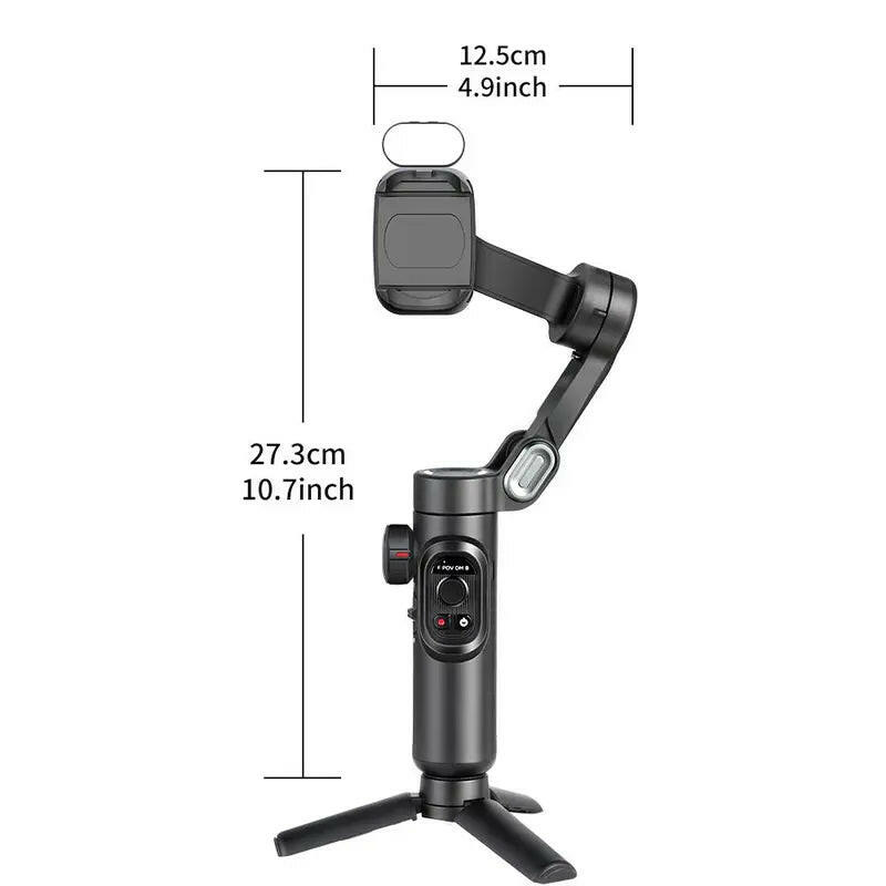 AOCHUAN 3 Axis Anti-Shake Shooting Tripod Stand (1 Count), Summer Auto Face Tracking Gimbal Stabilizer, 360° Rotation Gimbal Stabilizer, Smartphone Selfie Accessories, Selfie Phone Tripod, Tripod for Iphone, Selfie Stick Gimbal, Content Creator Tools