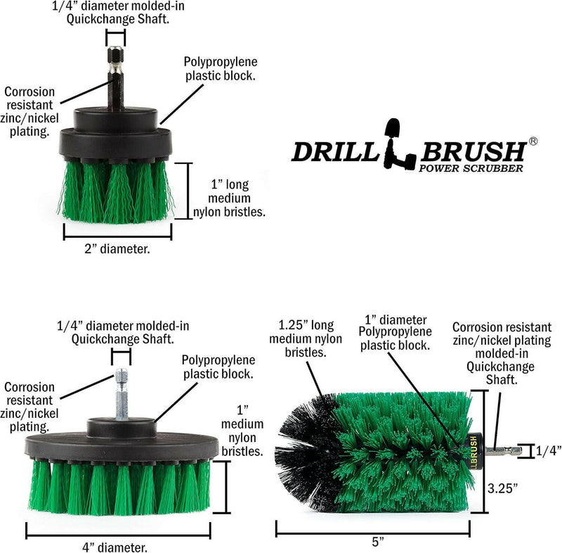 Oven Cleaner Brush Set - Kitchen Cleaning Supplies - Kitchen Sink Scrubbing Kit - Fridge Cleaning Tool - Counter Cleaning Brushes for Scrubbing - Tabletop Cleaning Tools - Air Fryer Brush