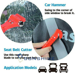 AUTO Car Safety Emergency Escape Hammer Tool Seatbelt Cutter Window Breaker