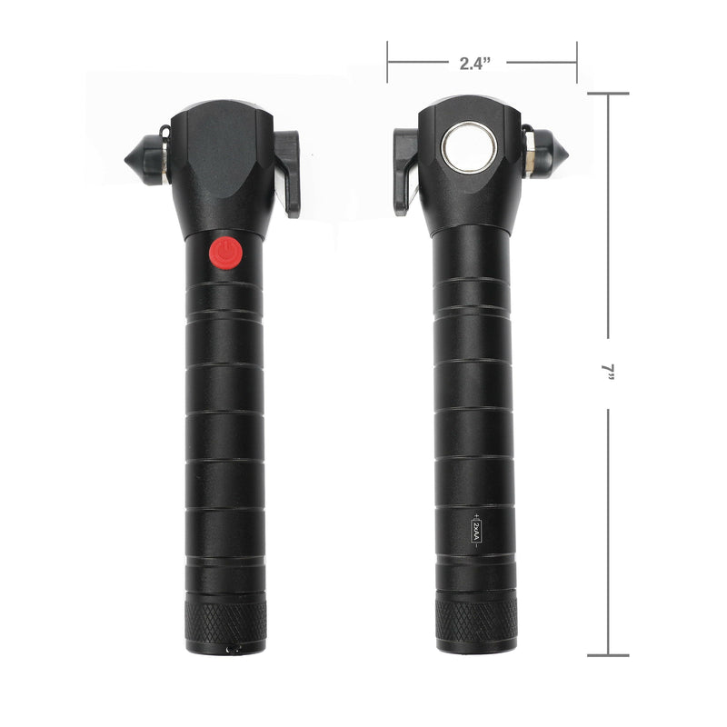 3-In-1 LED Flashlight, Seatbelt Cutter, and Window Breaker Multi-Tool, Model 7812