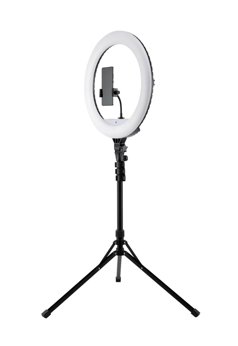 18-Inch LED Ring Light, Adjustable 63-Inch Tripod Stand, with Phone Stand and Wireless Remote for Selfies