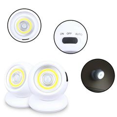 Motion Sensor LED Security Day Light; Rechargeable or AAA Battery Operated