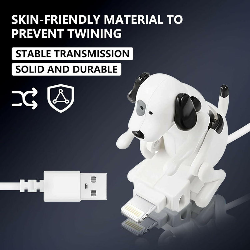 Funny Dog Fast Charger Cable - Dog Charging Cable,Portable Stray Dog Charging Cable,Dog Toy Smartphone USB Cable Charger,For Iphone Type-C Various Models Phones.