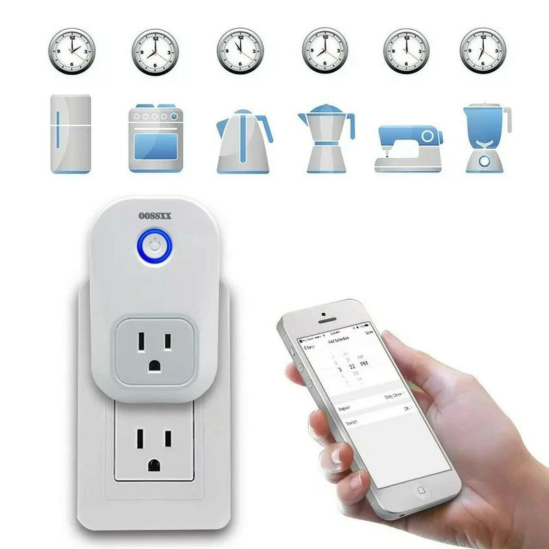 [2 Packs Smart Plug 10A 120V Mini Wifi Plug Smart Outlet](Type 1), Smart Sockets Remote Control Plugs with Voice Control, Timer & Schedule, Etl/Fcc/Rohs Listed Socket by