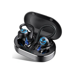 Bluetooth Headset On-Ear, 45 Hour Playback Time, Bass Bluetooth Headset, IP7 Sports Waterproof Headset, Built-In Microphone, Black [Q25]